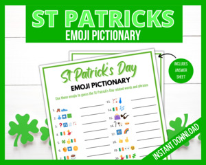 St Patricks Emoji Pictionary
