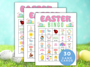 Party: Easter Bingo Game - 30 bingo cards