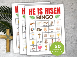 Party: He is Risen Easter Bingo Game