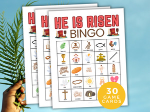 He is Risen Easter Bingo Game 30