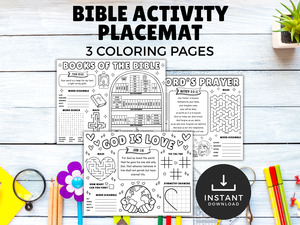 Bible Activity Placemats