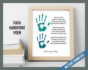 Grandad/Grandpa/Papa Handprint Poem