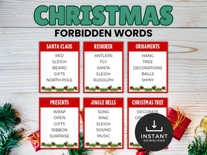 Christmas Forbidden Words