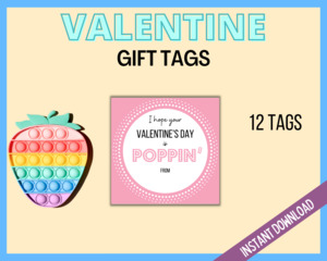 Pink Valentine Gift Tags