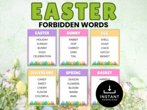 Easter: Easter Forbidden Words