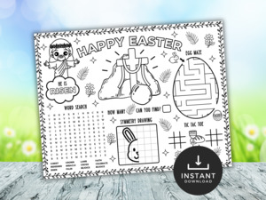 Easter: Easter Story Placemat Activity
