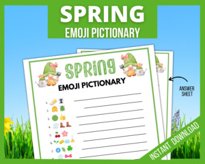 Easter: Spring Emoji Pictionary