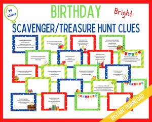 Birthday Treasure Hunt: Birthday Treasure Hunt - Colorful