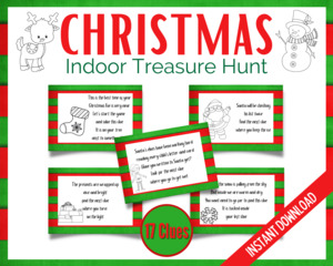 Christmas Treasure Hunt: Christmas Indoor Treasure Hunt