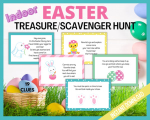 Easter Treasure Hunt: Kids Easter Scavenger Hunt