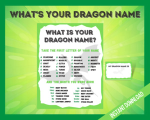 What is your Dragon Name