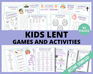 Easter Games: Kids Lent Games and Activities