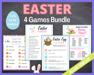 Easter Games: Kids Easter Games Bundle