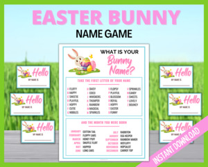 Easter Games: What is your Easter Bunny Name?
