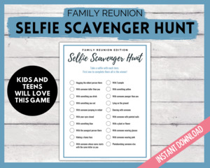 Family Reunion Selfie Scavenger Hunt
