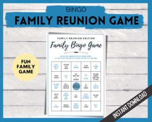 Family Reunion Bingo