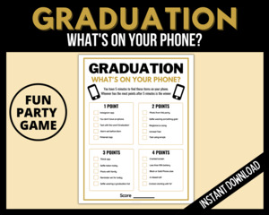 Graduation: Graduation What's on your Phone