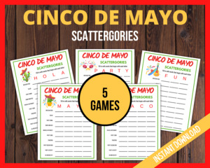 Cinco de Mayo Scattergories