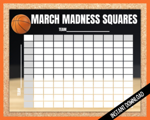 March Madness Game Squares