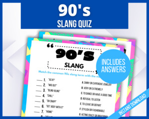 90s Slang Quiz