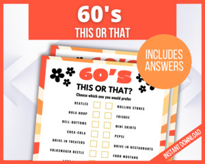 Decades: 60s This or That Game