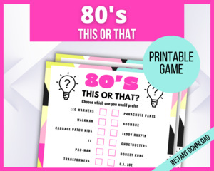 Decades: 80s This or That Game