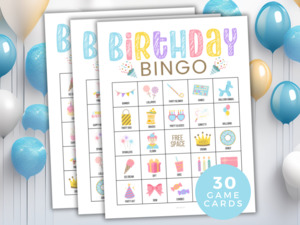 Birthday Bingo 30 Cards
