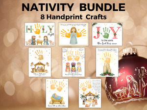 Nativity Handprint Art Bundle