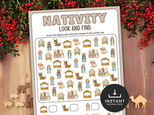 All Printables: Nativity Look and Find