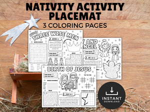 Nativity Activity Placemats