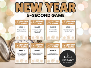 All Printables: New Year 5 Second Game