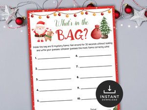All Printables: Christmas What's in the Bag?