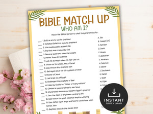 Bible Match Up Who Am I?