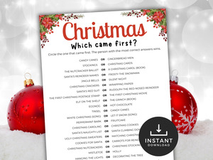 All Printables: Christmas Which Came First