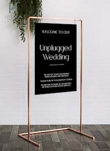 Unplugged Ceremony Wedding Sign - Classic Range