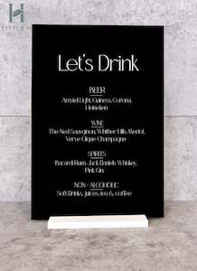 Products: Bar Menu - Classic Range