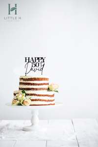 Happy Birthday Topper Personalised