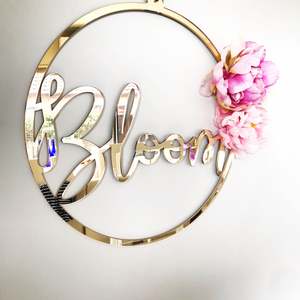 Children: Mirror Acrylic Floral Wreath