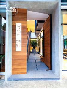 Custom House Numbers: Vertical street name & number