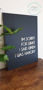 Gifts: Hangry Wall Sign