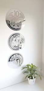 New Zealand Coin Trio - Wall Decor