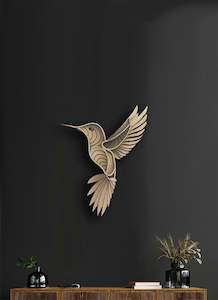 3D Hummingbird Wall Art