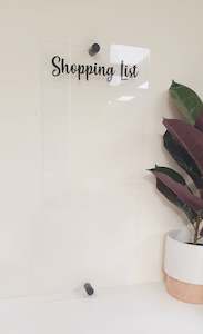 Dry Erase Shopping List