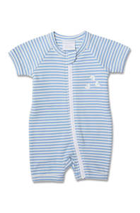 Marquise - Sky Stripe Short Sleeve Romper