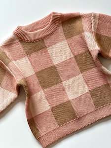Little Girls 2 5 Years 1: Sunset Dream Check Knit