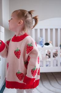 All Collection: Tilly Strawberry Knit – Kids Sweater