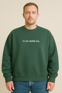 Personalised Embroidered 'In my daddy/ dad era' Sweater