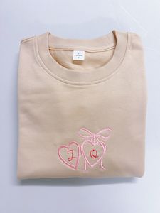 All Collection: Personalised Mother’s Day Heart Lock Sweatshirt – Custom Embroidered Initials