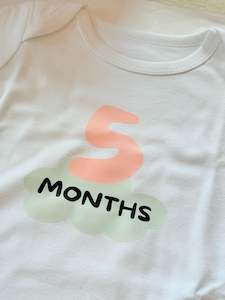 Monthly Bodysuit 12 pcs