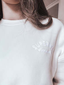Super Hero Collection: Super Hero Mum Embroidered Crewneck Sweater
